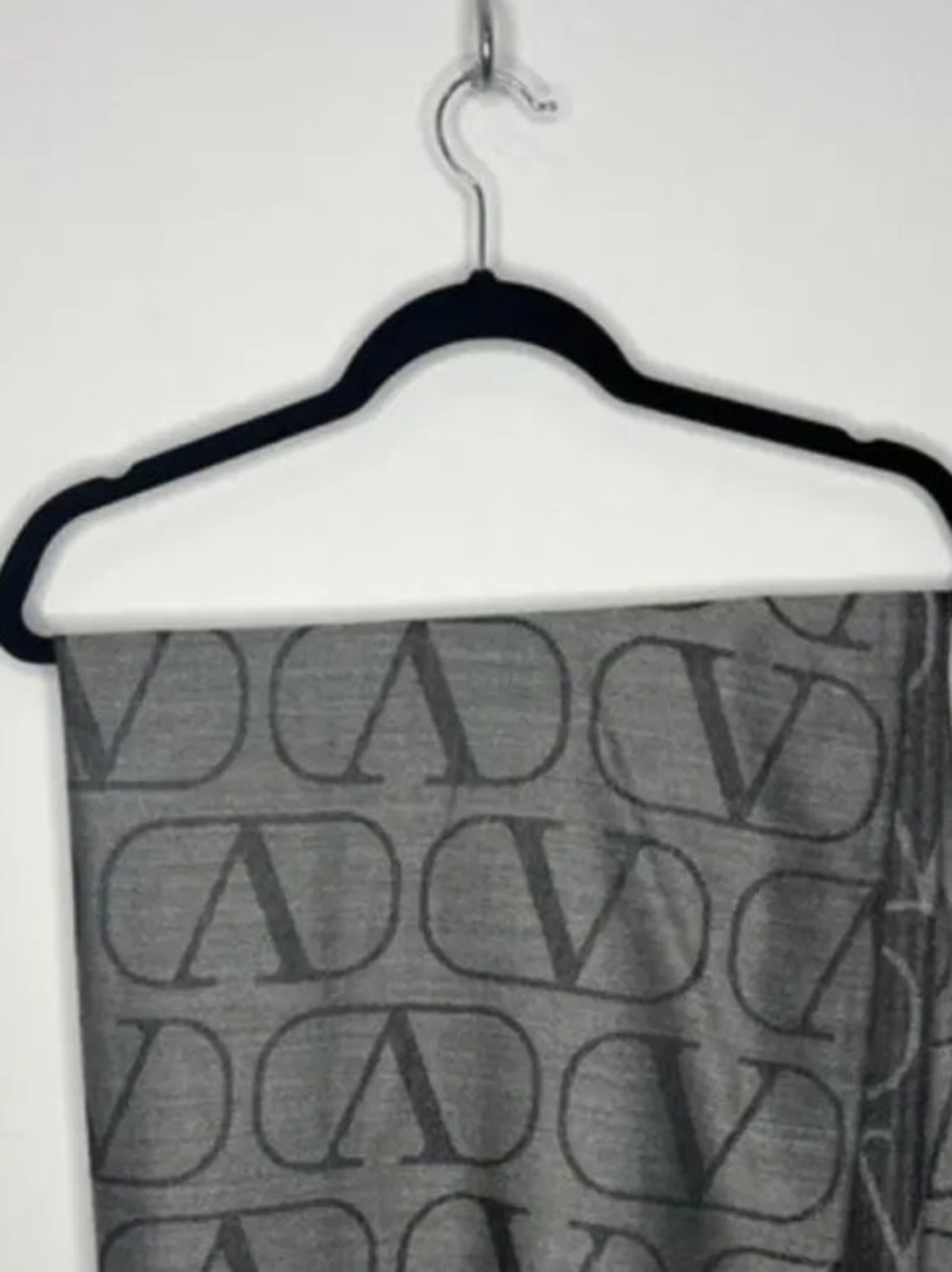 Valentino Blue Logo Jacquard Drapery Panel